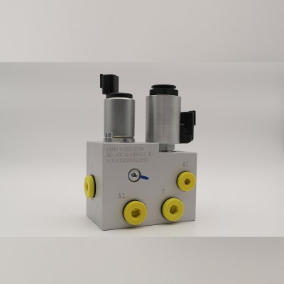 Two solenoid valves